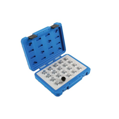 Laser Tools Locking Wheel Nut Key Set 20pc - for Vauxhall, Opel - MPN 6862