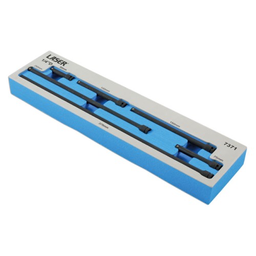 Laser Tools Impact Extension Bar Set 1/4"D 6pc - MPN 7371