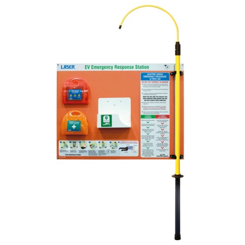 Laser Tools EV Emergency Response Station c/w Electric Burns Kit, First Aid Kit, Bracket for Defibrillator - MPN 8970