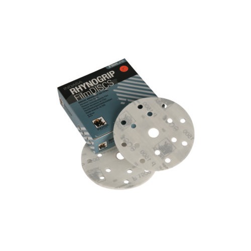 Indasa Rhynogrip Filmline Sanding Discs 150mm P1200 15 Hole Aluminium Oxide x50