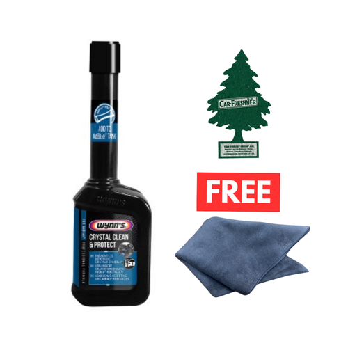 Wynns Crystal Clean & Protect 125ml + Microfibre Cloth & FREE Air Freshener
