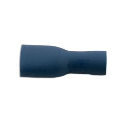 Connect Blue Female Fully Ins. Push-On 6.3mm 100pc - MPN 30173
