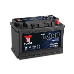 Yuasa YBX9096 12V 70Ah 760A  AGM Start Stop Plus Battery