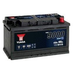 Yuasa YBX9115 12V 80Ah 800A  AGM Start Stop Plus Battery
