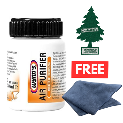 Wynn’s Car Air Purifier + Large Microfibre Cloth & FREE Air Freshener